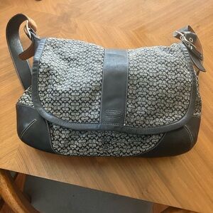 Coach Black and Gray Women's Messenger laptop Bag